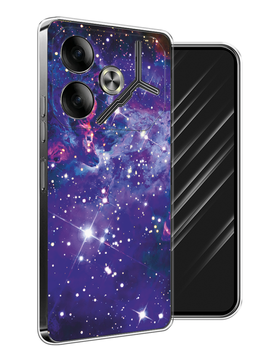 

Чехол Awog на Tecno Pova 6 "Яркая галактика", Фиолетовый, 305350-1