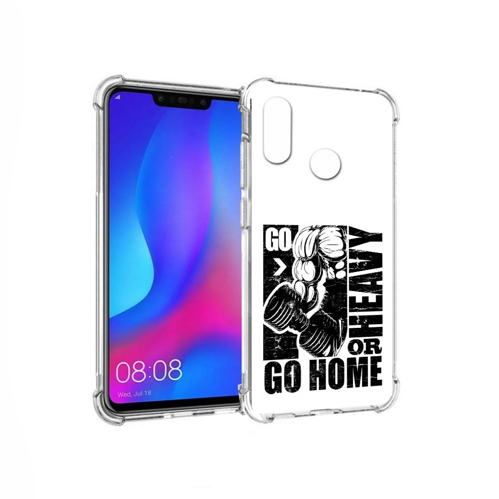 

Чехол MyPads Tocco для Huawei Nova 3 накаченные руки (PT115710.27.496), Прозрачный, Tocco