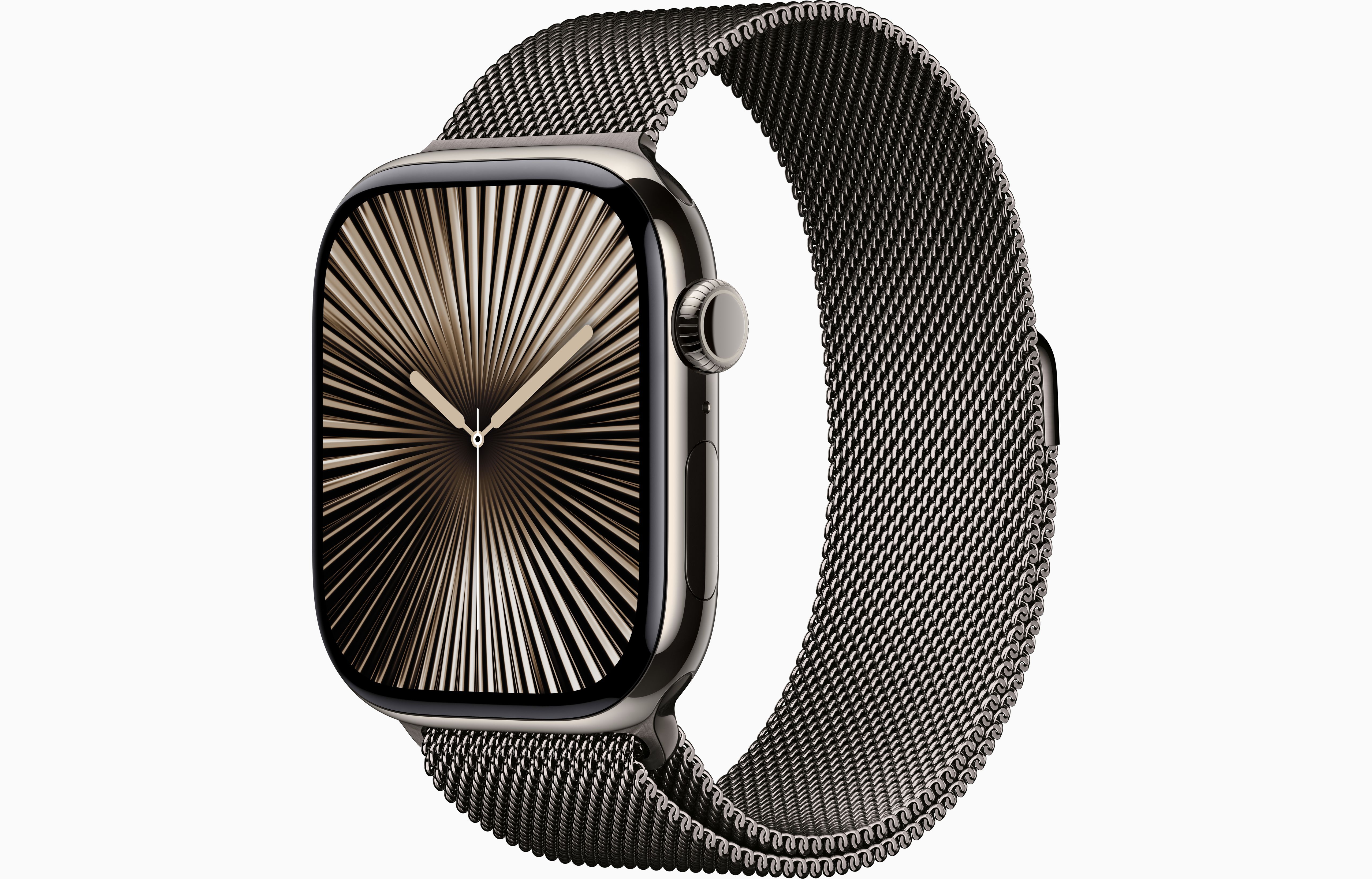 

Часы Apple Watch Series 10 Titanium Natural 46mm GPS+Cellular Milanese Loop Slate S/M, Watch Series 10