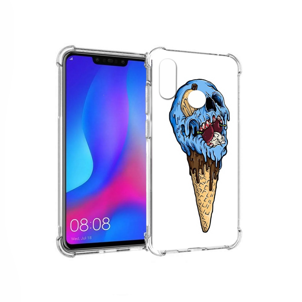 Чехол MyPads Tocco для Huawei Nova 3 мороженное череп (PT115710.27.484)