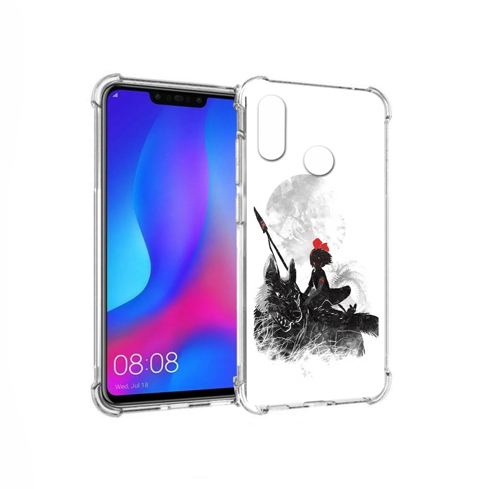 

Чехол MyPads Tocco для Huawei Nova 3 мононоке (PT115710.27.481), Прозрачный, Tocco