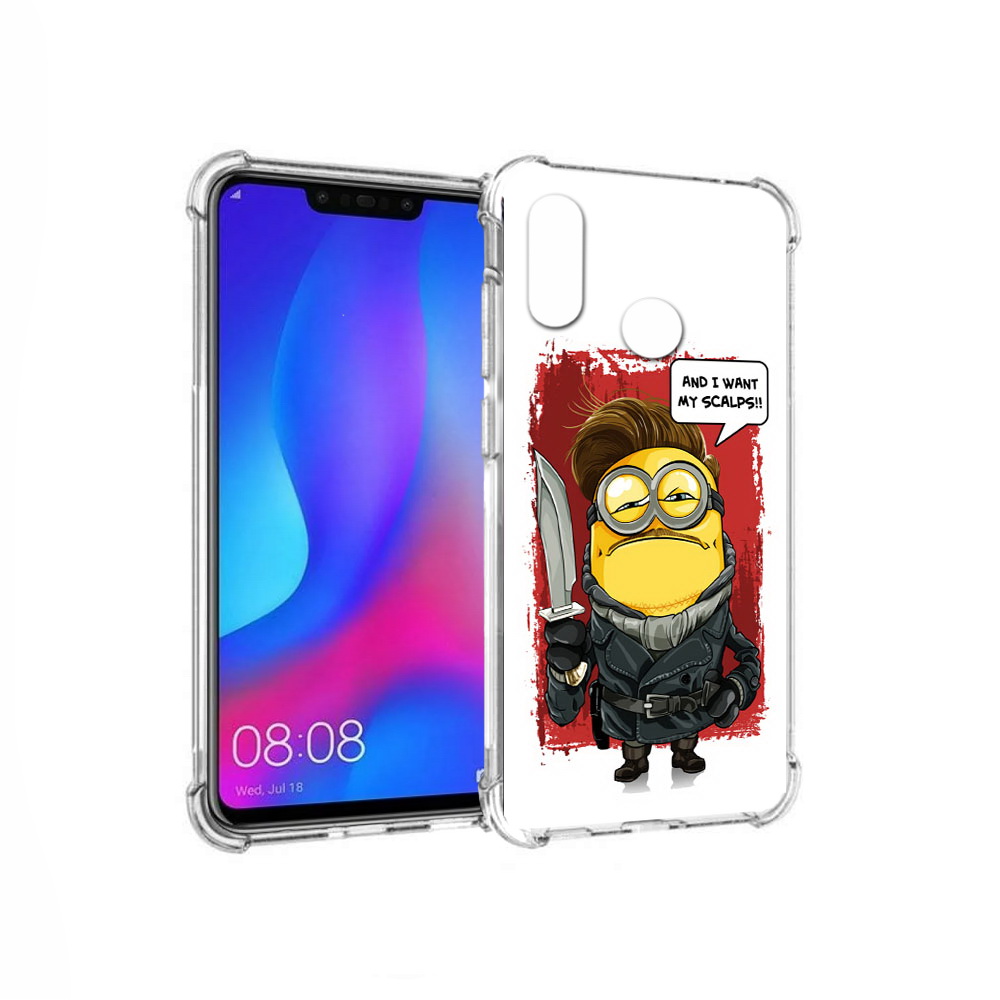 

Чехол MyPads Tocco для Huawei Nova 3 миньон убийца (PT115710.27.477), Прозрачный, Tocco
