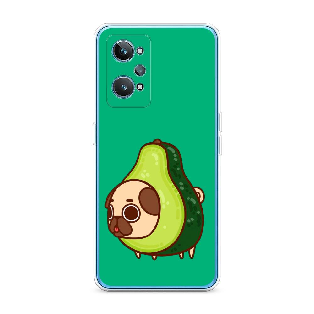 

Чехол на Realme GT 2 "Мопс авокадик", Зеленый, 258550-1
