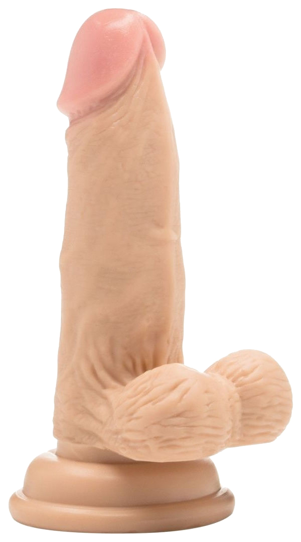 фото Телесный фаллоимитатор realistic cock 6" with scrotum - 15 см. shots media bv