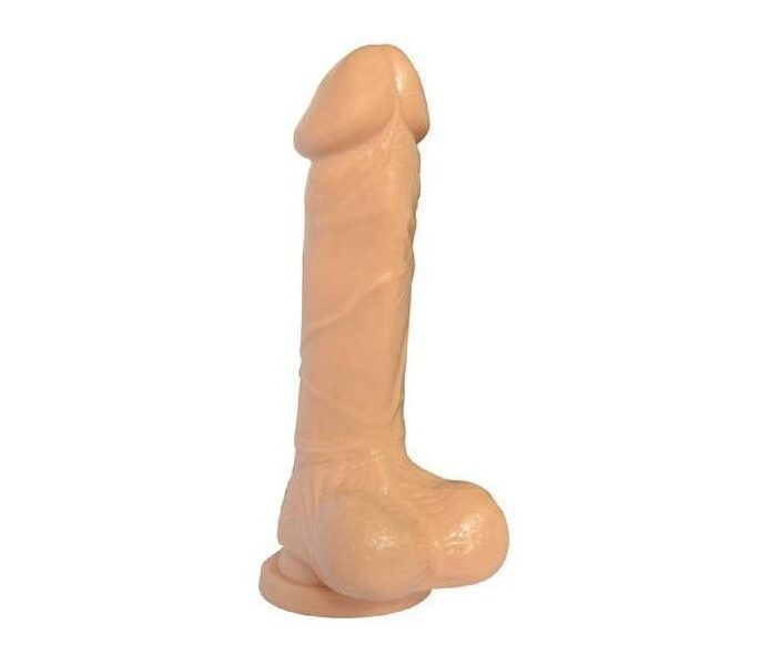 фото Телесный фаллоимитатор 8 inch carved dildo - 22 см. howells