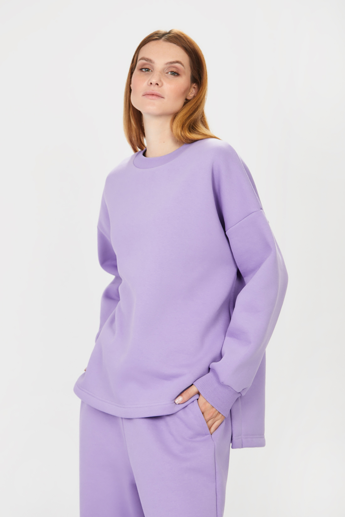 

Свитшот женский Baon B111501 фиолетовый XL, B111501