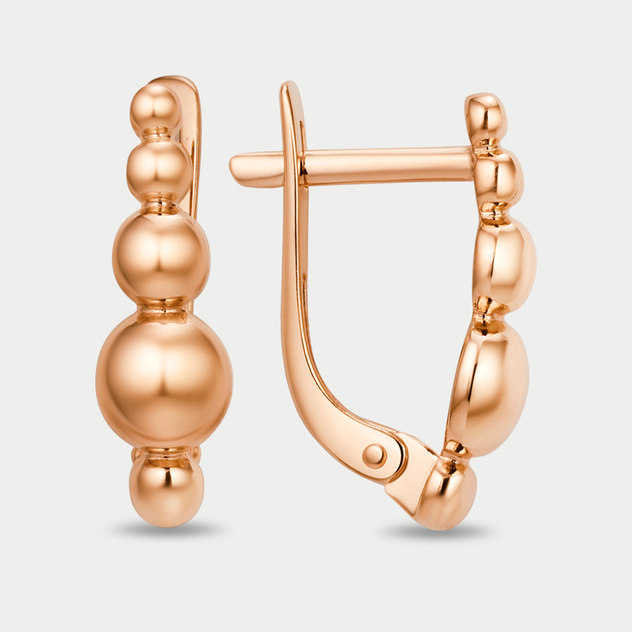 

Серьги из розового золота Династия 010632-1000, 010632-1000