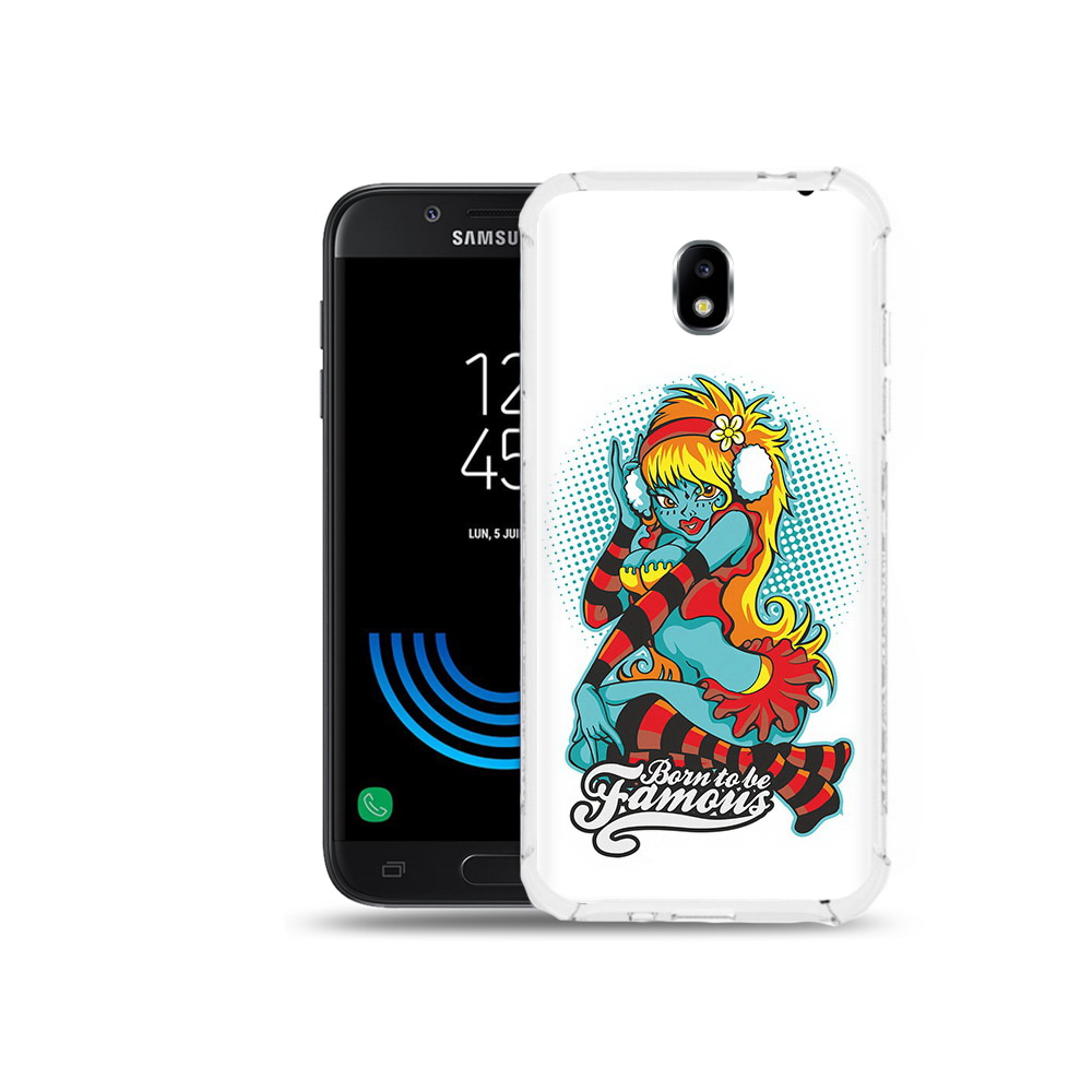 

Чехол MyPads Tocco для Samsung Galaxy J5 (2017) нарисованная девушка в наушниках, Прозрачный, Tocco