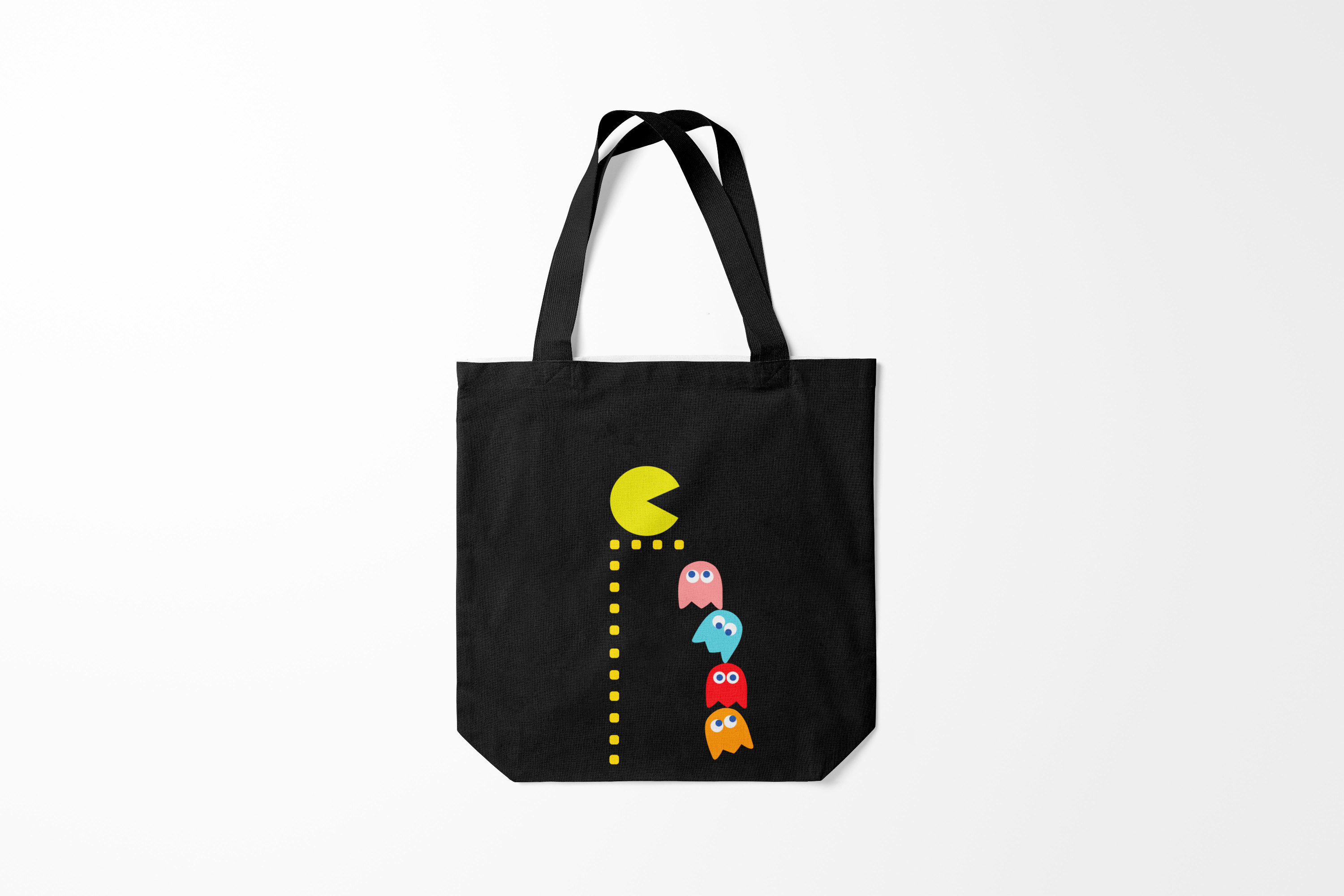 

Сумка шoппер унисекс Burnettie Pac man, черный, Pac man