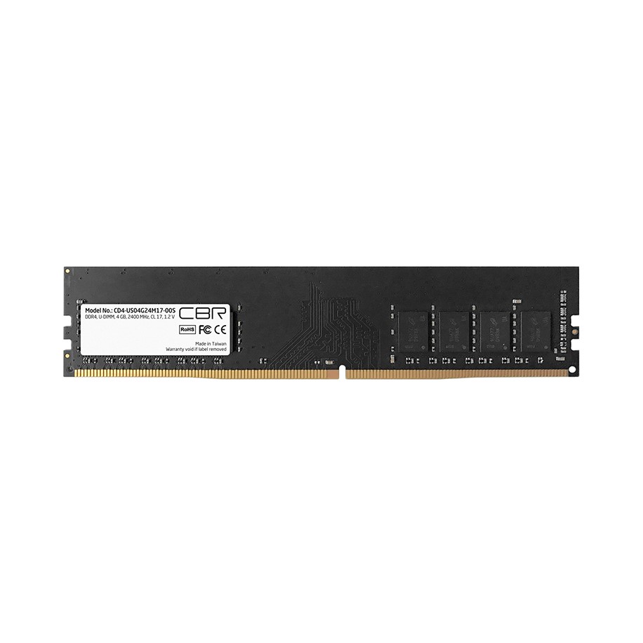 

Оперативная память CBR CD4 (CD4 US04G24M17 00S) DDR4 1x4Gb 2400MHz, CD4