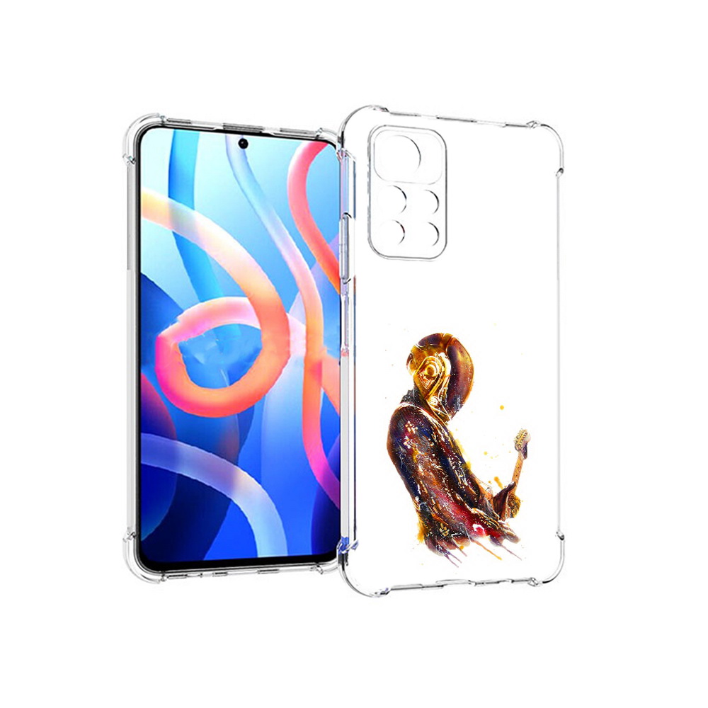 

Чехол MyPads Tocco для Xiaomi Poco M4 Pro 5G космо-музыкант (PT200061.301.393), Прозрачный, Tocco