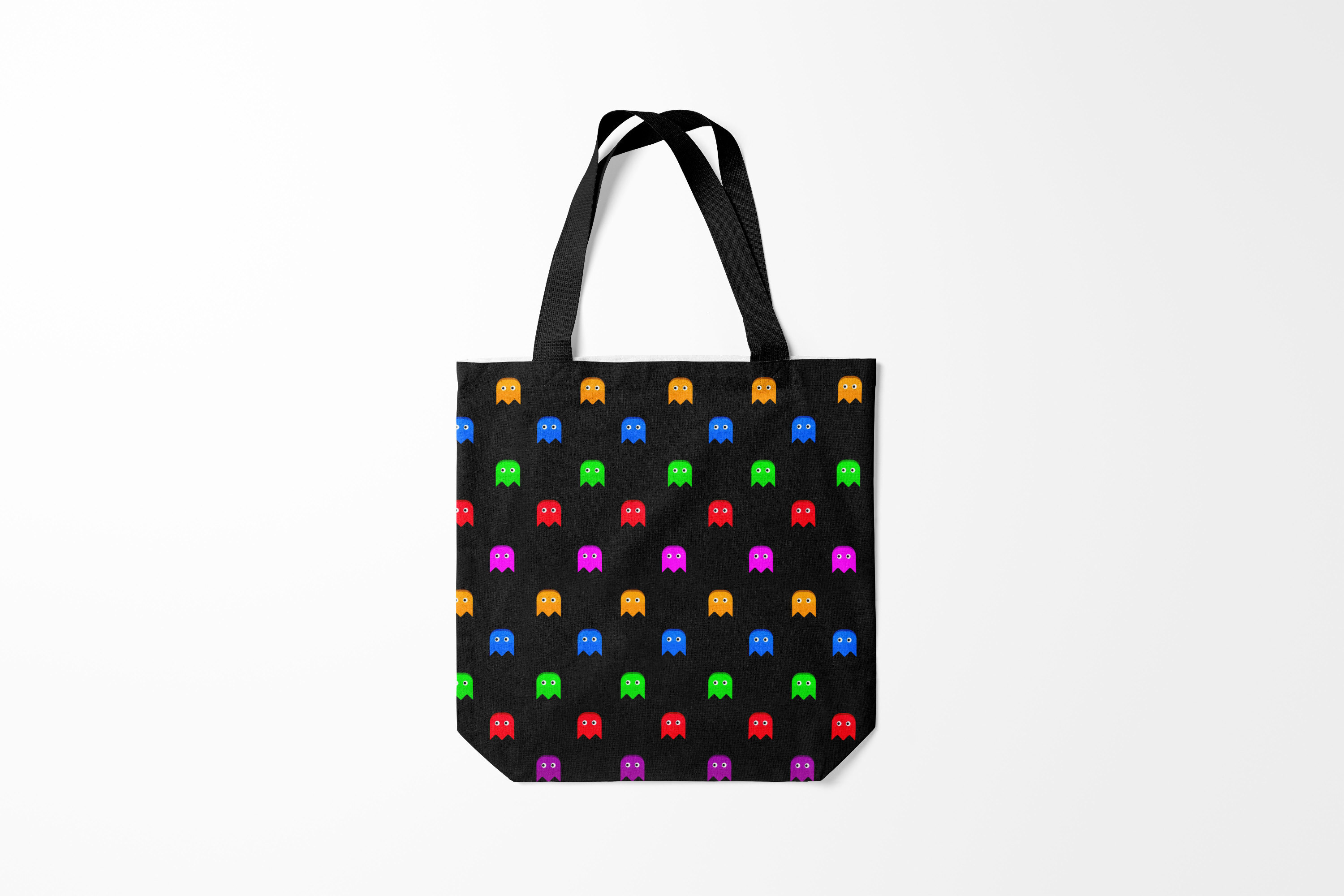 

Сумка шoппер унисекс Burnettie Pac man Пакмен, черный, Pac man Пакмен