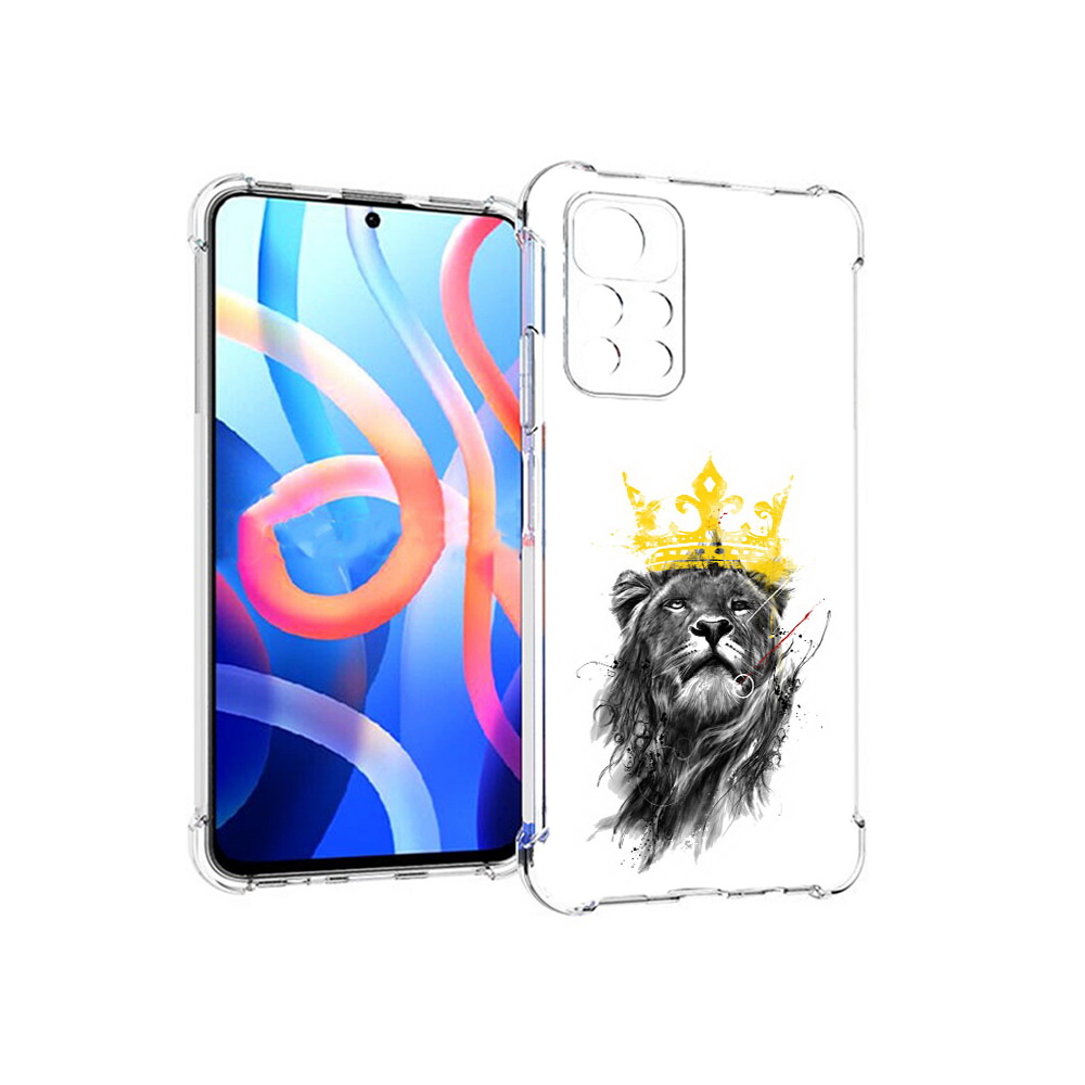 

Чехол MyPads Tocco для Xiaomi Poco M4 Pro 5G король-лев (PT200061.301.391), Прозрачный, Tocco