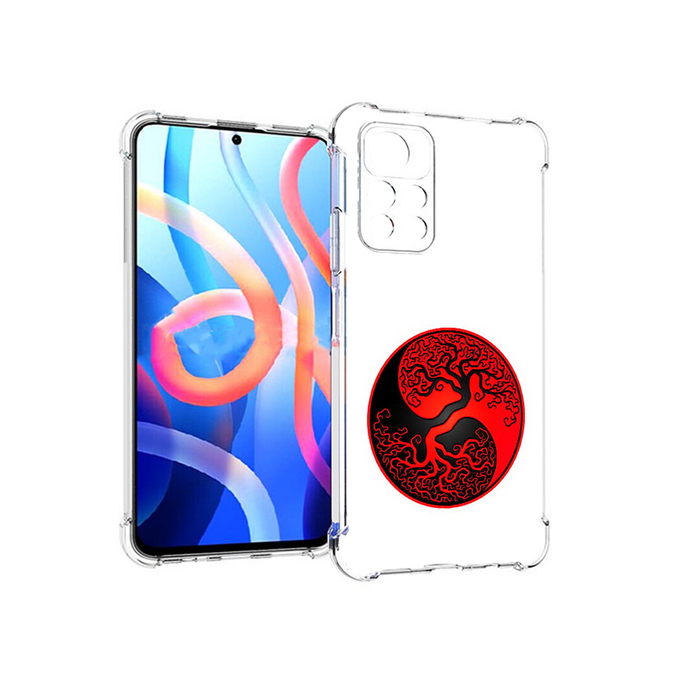 

Чехол MyPads Tocco для Xiaomi Poco M4 Pro 5G инь янь дерево (PT200061.301.379), Прозрачный, Tocco