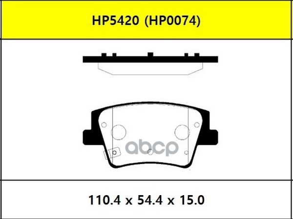 

Колодки тормозные дисковые задние HYUNDAI SANTA FE 18- HSB hp5420