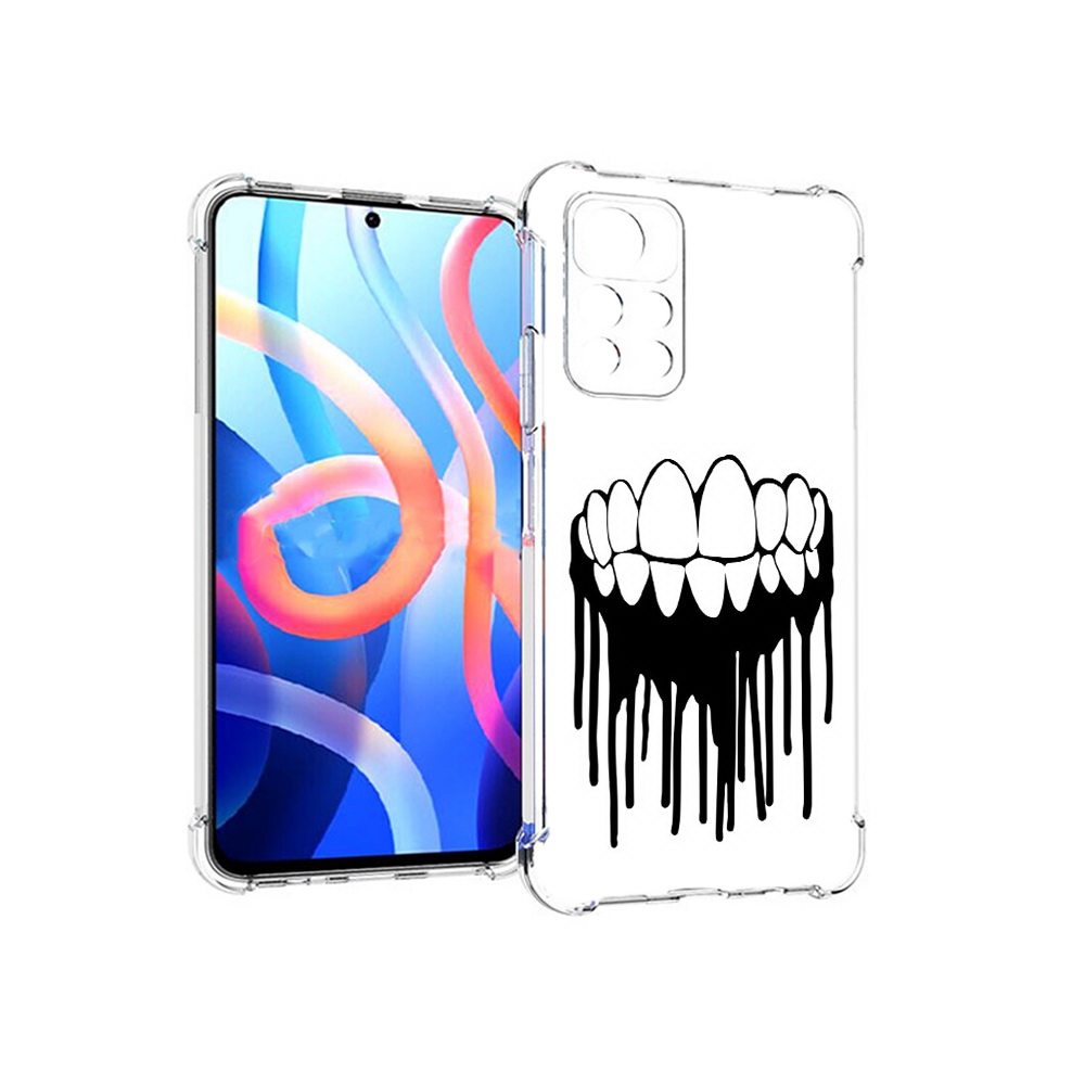 

Чехол MyPads Tocco для Xiaomi Poco M4 Pro 5G зубы (PT200061.301.372), Прозрачный, Tocco