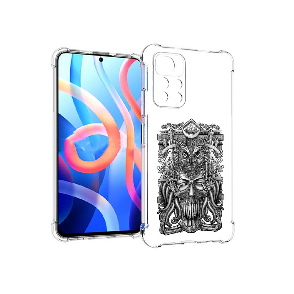 

Чехол MyPads Tocco для Xiaomi Poco M4 Pro 5G зубастая сова (PT200061.301.369), Прозрачный, Tocco