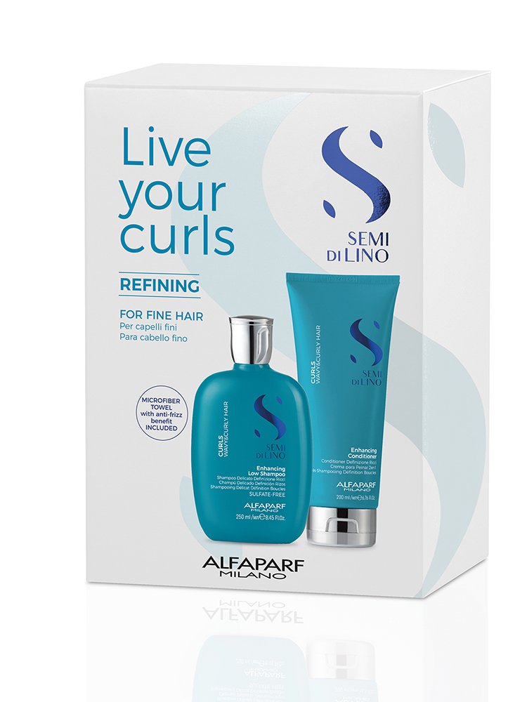 фото Набор для кудрявых волос sdl curly-kit live your curls refining alfaparf milano