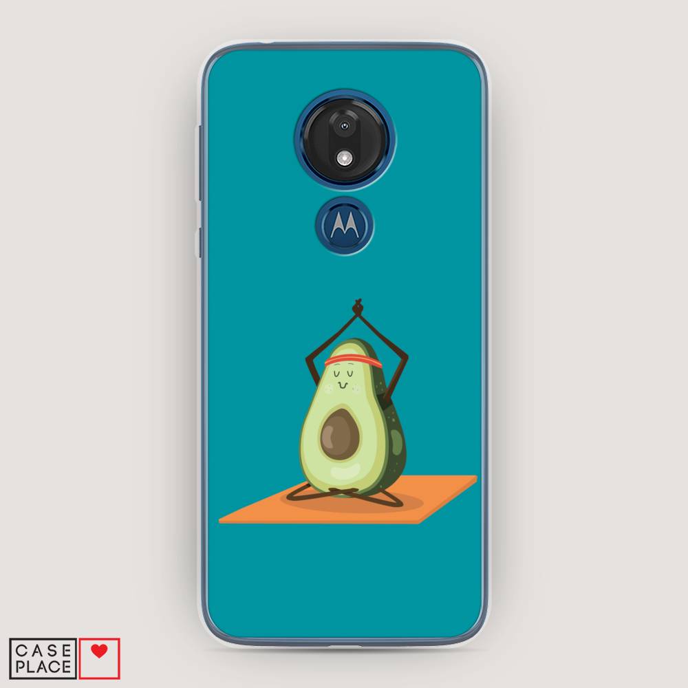 

Чехол для Motorola Moto G7 "Расслабься с авокадо", Голубой, 241150-6