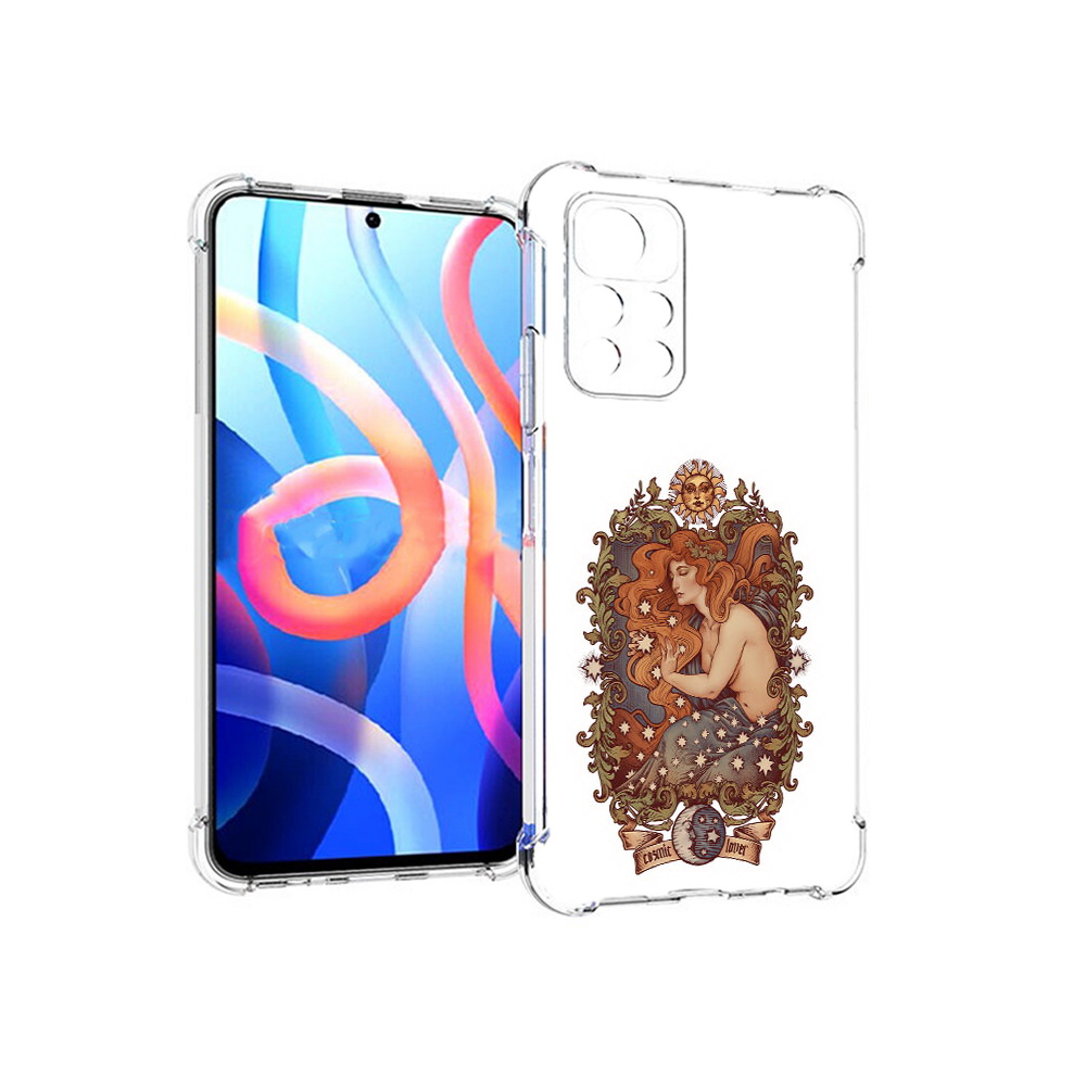 

Чехол MyPads Tocco для Xiaomi Poco M4 Pro 5G звездная девушка абстракция, Прозрачный, Tocco
