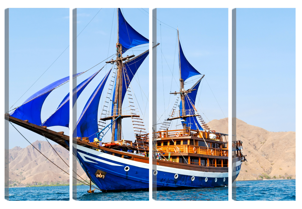 

Большая модульная картина Парусник. В спальню, гостиную, зал, детскую. PR-1260 (162x100см)