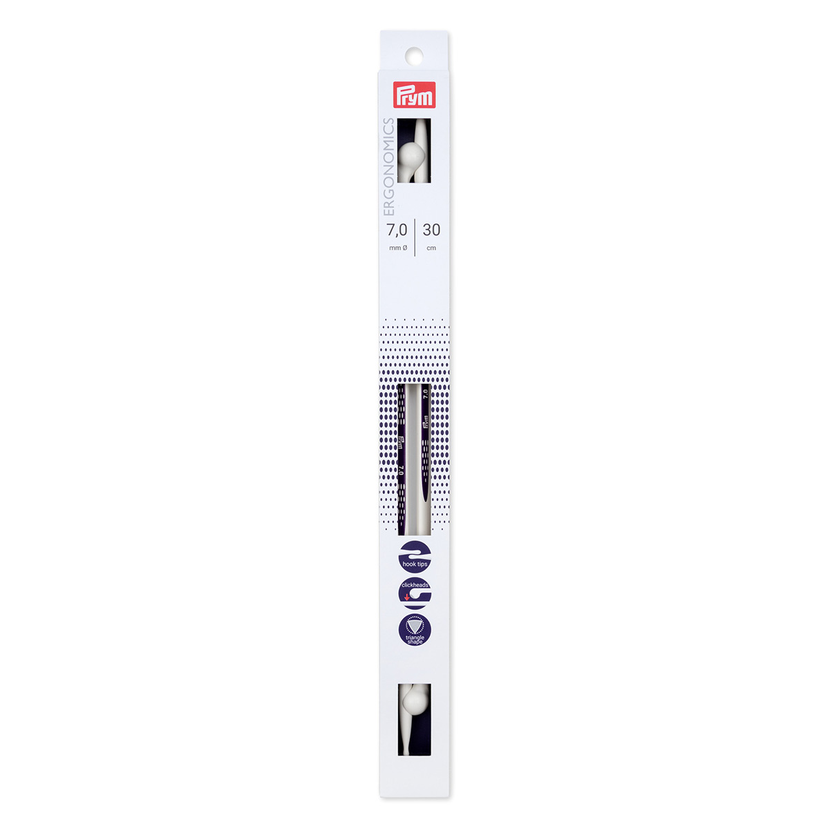 

Спицы прямые Prym Ergonomics, 190310, 7 мм, 30 см, 2 шт (упак)