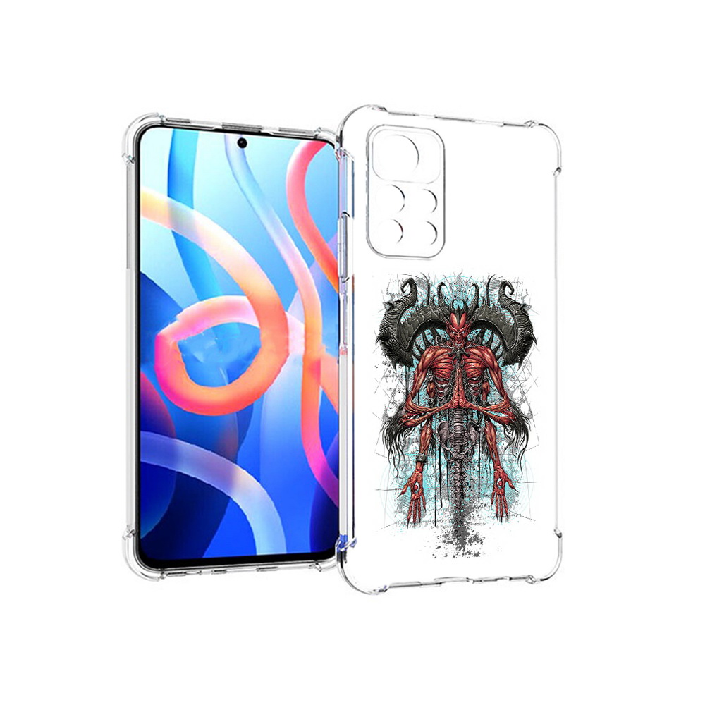 

Чехол MyPads Tocco для Xiaomi Poco M4 Pro 5G дьявол (PT200061.301.340), Прозрачный, Tocco