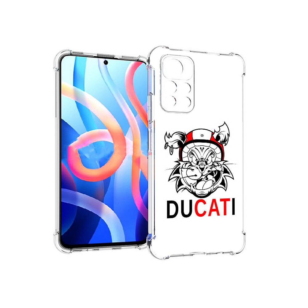 

Чехол MyPads Tocco для Xiaomi Poco M4 Pro 5G дукати (PT200061.301.339), Прозрачный, Tocco