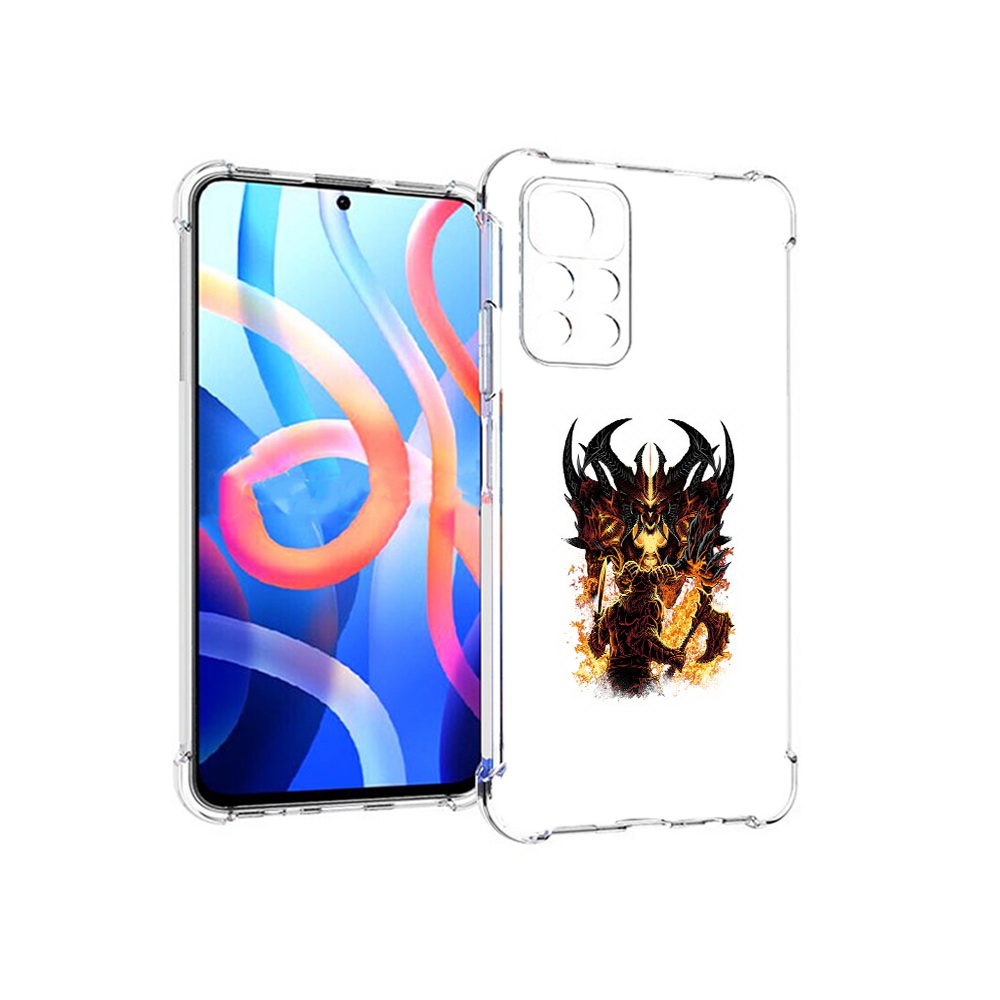 

Чехол MyPads Tocco для Xiaomi Poco M4 Pro 5G демон shadow fiend (PT200061.301.318), Прозрачный, Tocco
