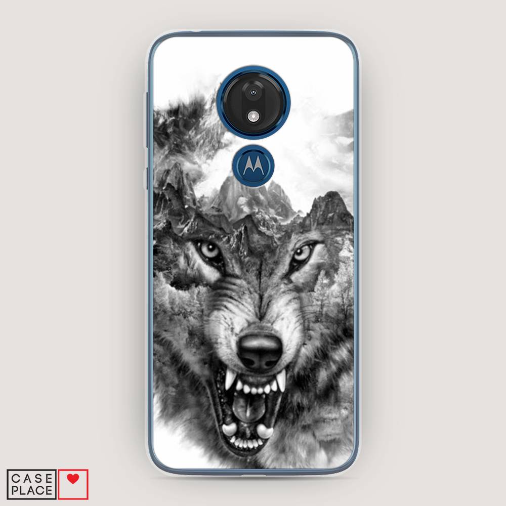 

Чехол Awog на Motorola Moto G7 / Моторола Мото G7 "Волк в горах", 241150-1