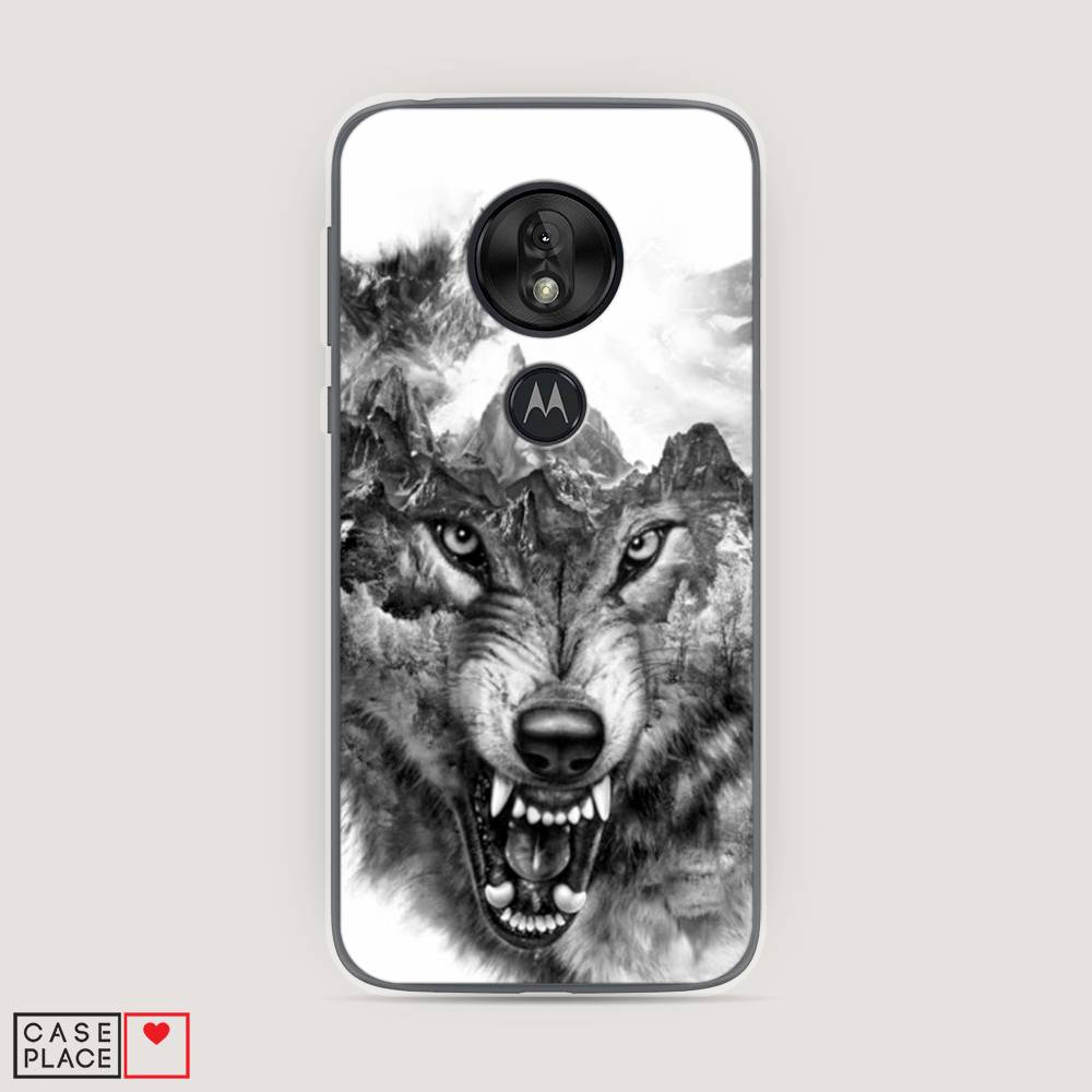 

Чехол Awog на Motorola Moto G7 Play / Моторола Мото G7 Play "Волк в горах", 241250-1