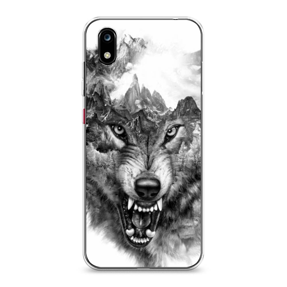 

Чехол Awog на ZTE Blade A7 2019 / ЗТЕ Блэйд A7 2019 "Волк в горах", 133150-1