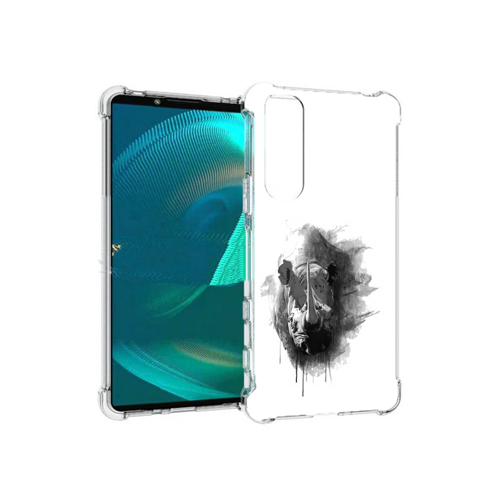 

Чехол MyPads Tocco для Sony Xperia 5 III носорог (PT172137.231.523), Прозрачный, Tocco