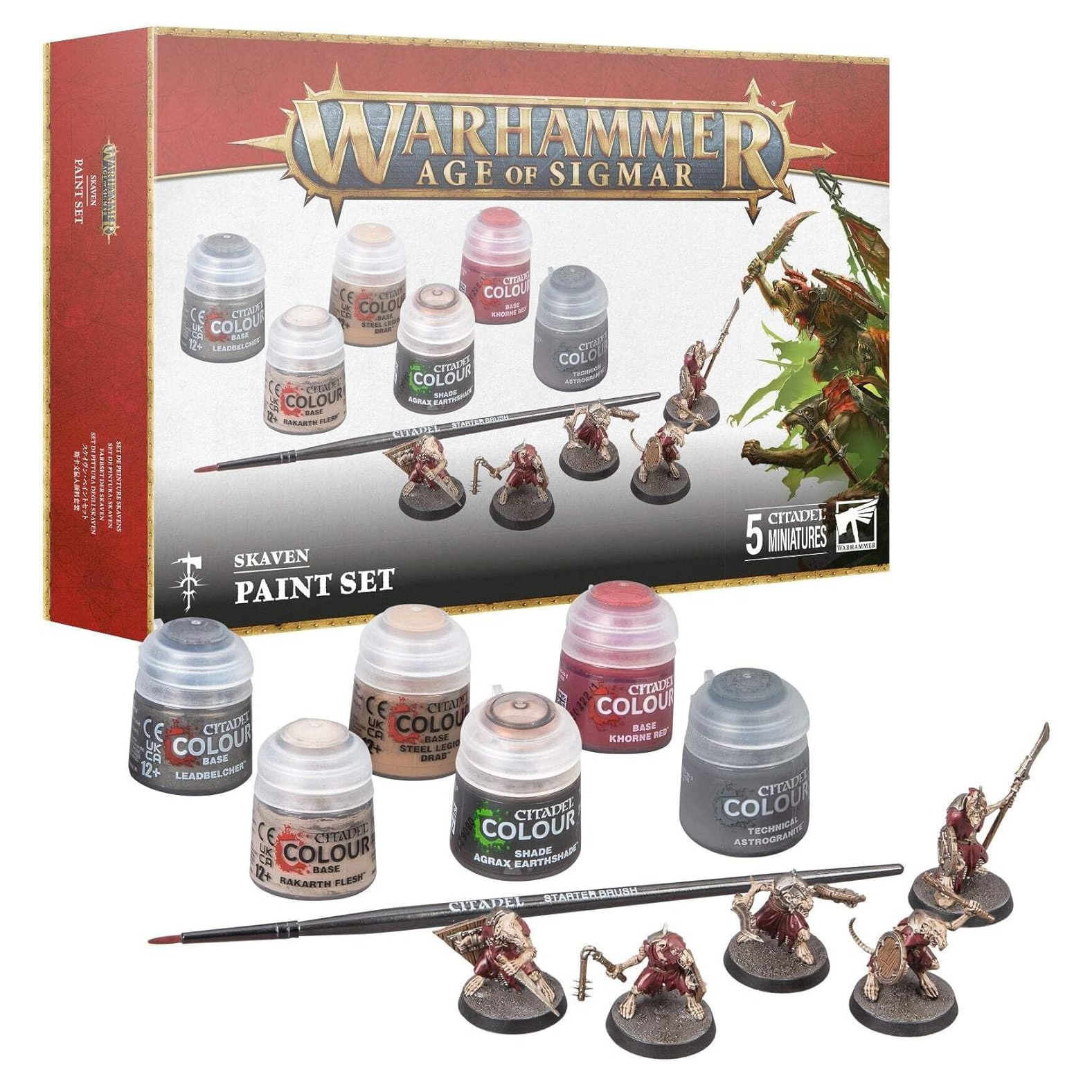 

Миниатюры Games Workshop Warhammer Age of Sigmar Skaven Paint Set 60-09, Skaven