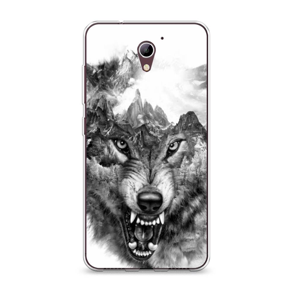 

Чехол Awog на ZTE Blade A510 / ЗТЕ Блэйд A510 "Волк в горах", 130150-1