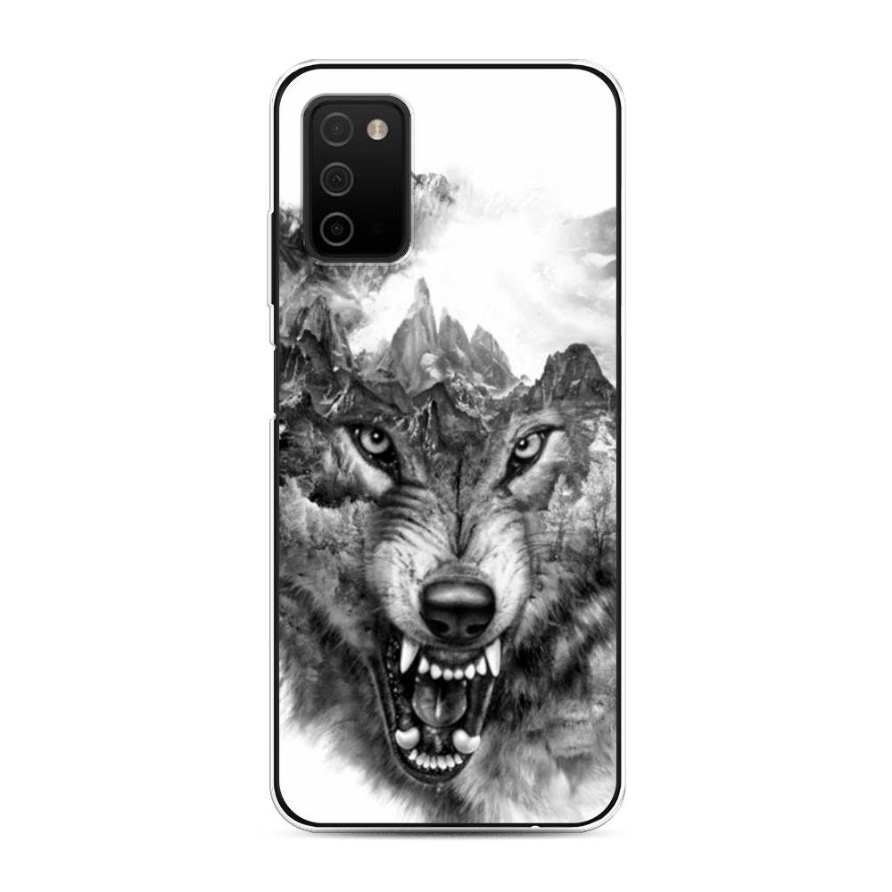 

Чехол Awog на Samsung Galaxy A03S / Самсунг A03S "Волк в горах", Разноцветный, 2103250-1
