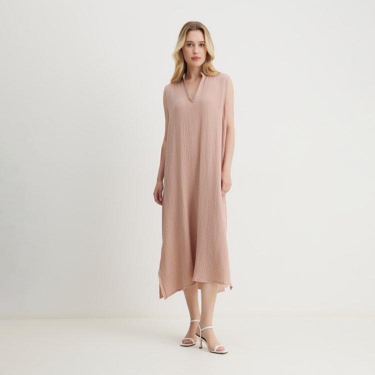

Платье женское Maison David DRESS-2C розовое M, Розовый, DRESS-2C