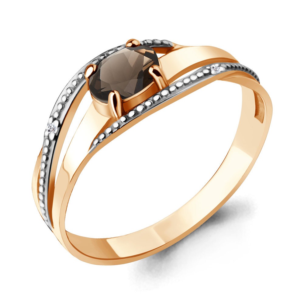 

Кольцо из серебра с кварцем/фианитом р. Aquamarine 6522501, 6522501_925_з