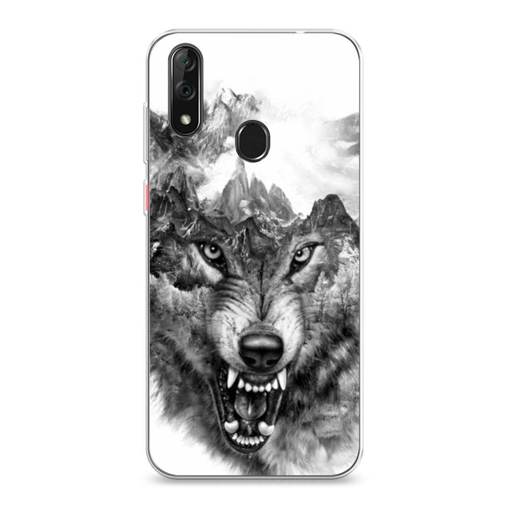 

Чехол Awog на ZTE Blade V10 / ЗТЕ Блэйд V10 "Волк в горах", 132750-1