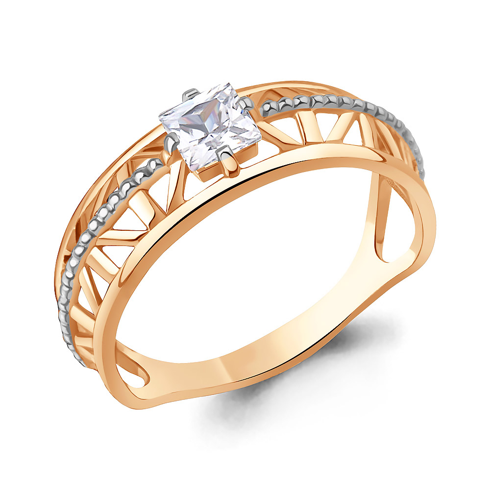 

Кольцо из серебра с фианитом р., Aquamarine 68055, 68055_925_з
