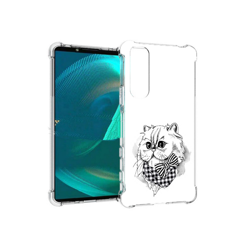 

Чехол MyPads Tocco для Sony Xperia 5 III нарисованная красивая кошечка (PT172137.231.503), Прозрачный, Tocco