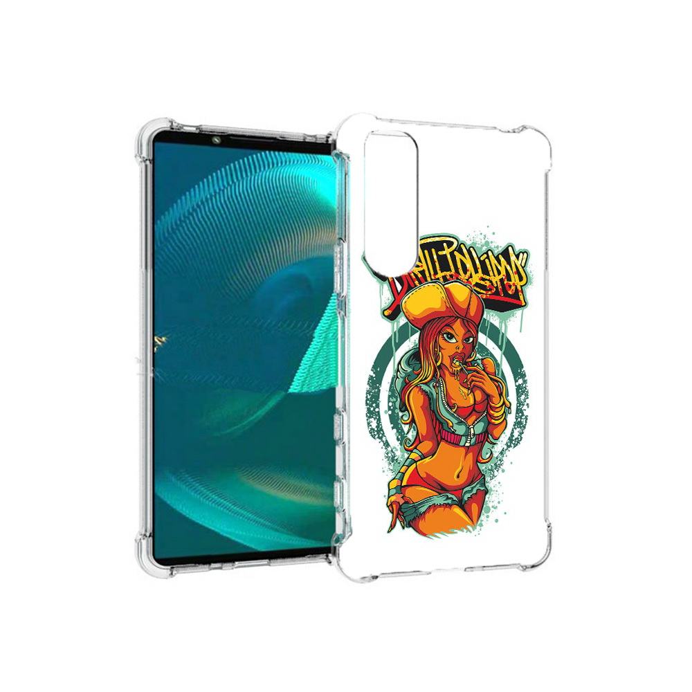 

Чехол MyPads Tocco для Sony Xperia 5 III нарисованная девушка комикс (PT172137.231.500), Прозрачный, Tocco