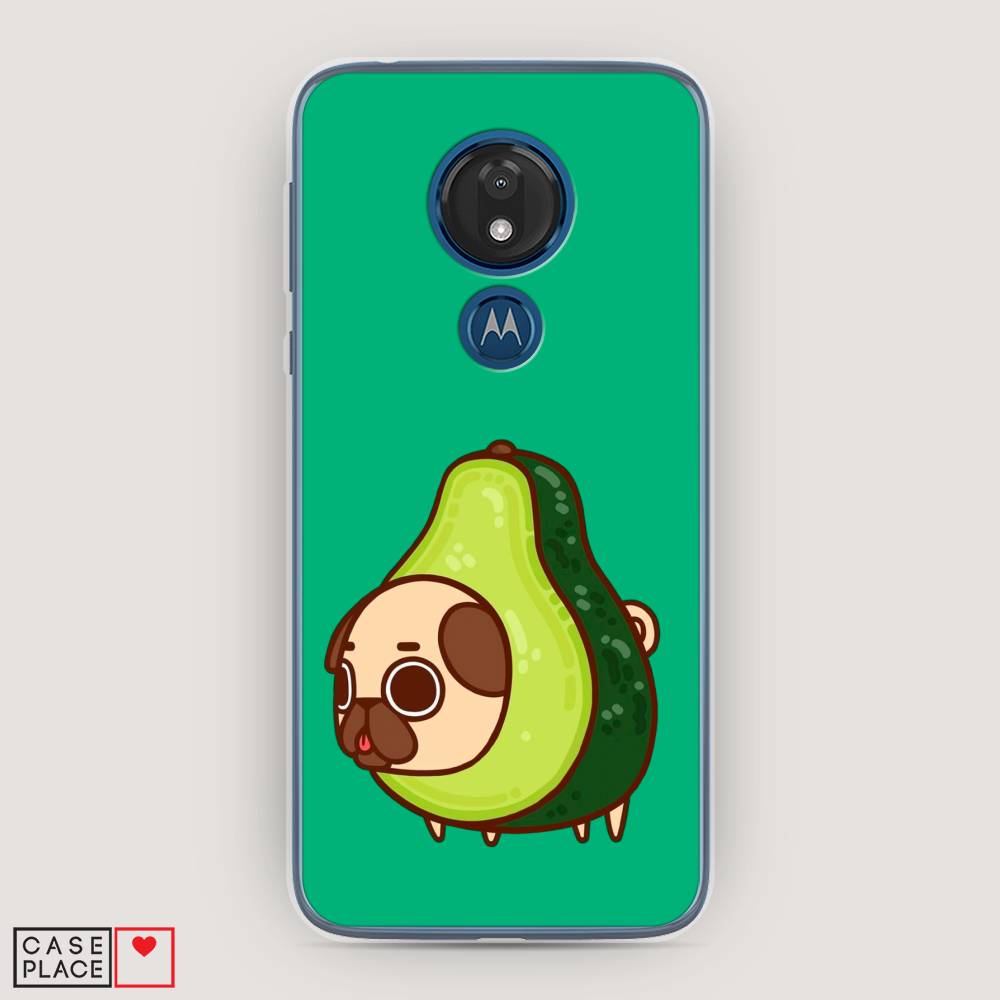 

Чехол на Motorola Moto G7 "Мопс авокадик", Зеленый, 241150-1