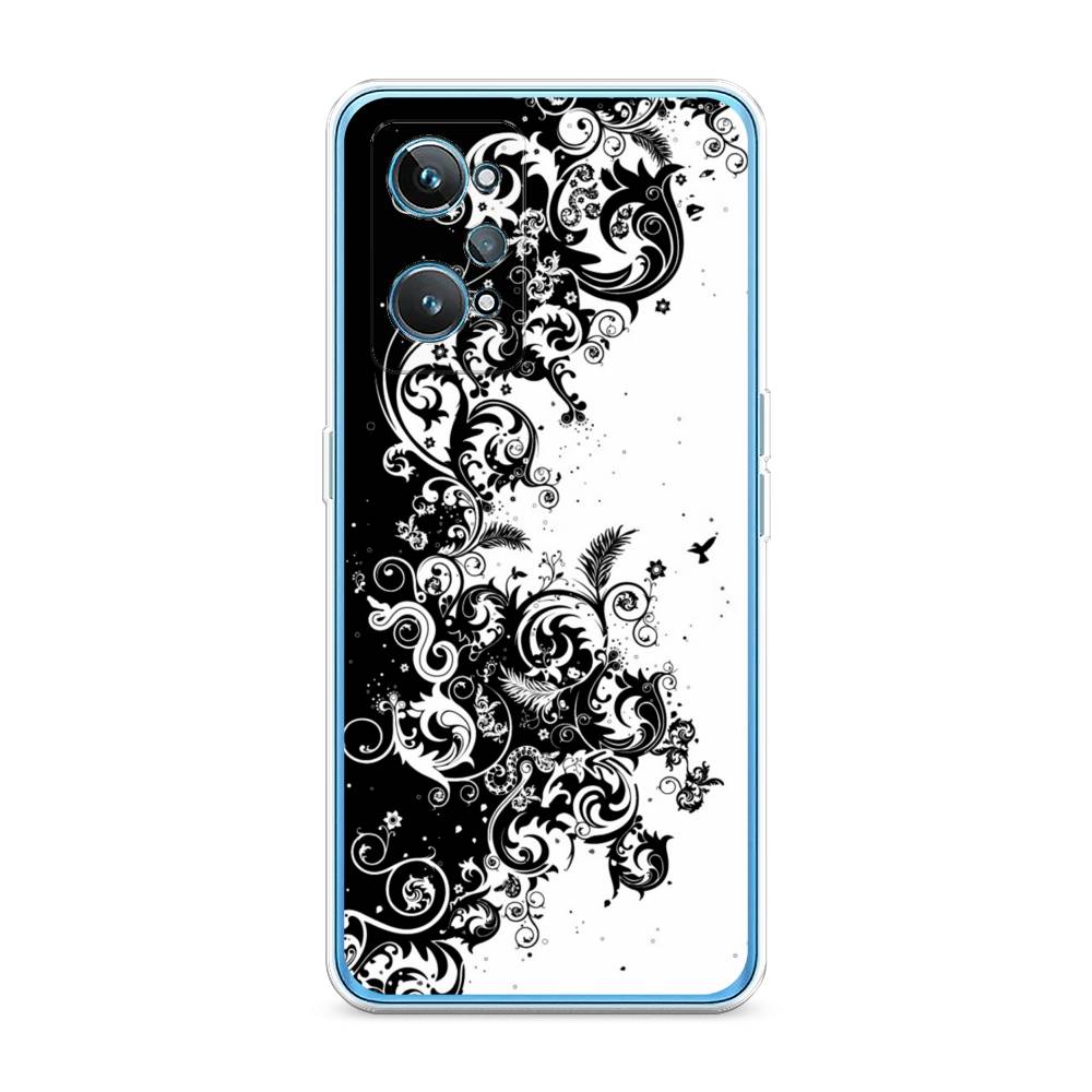 

Чехол на Realme GT 2 "Черно белый узор", Белый;черный;серый, 258550-3