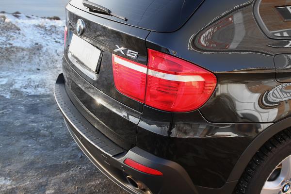 

Накладка на задний бампер АБС-пластик для BMW X5 (2010-2013)