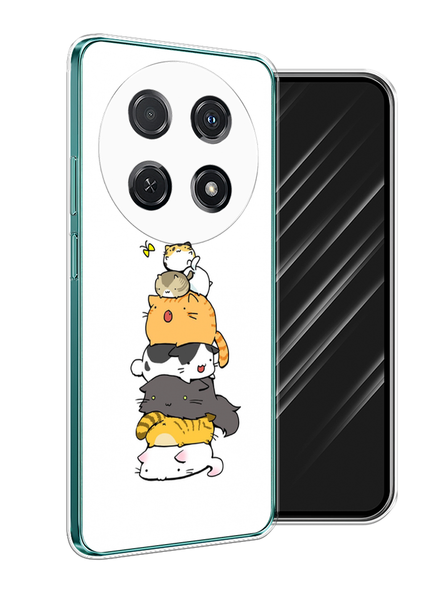

Чехол Awog на Huawei Nova 12i "Бутерброд из котиков", Коричневый;белый;серый, 6123950-1