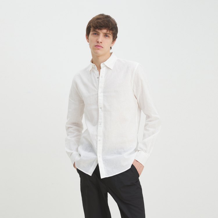 

Рубашка мужская Maison David BLN926-1A белая XL, Белый, BLN926-1A