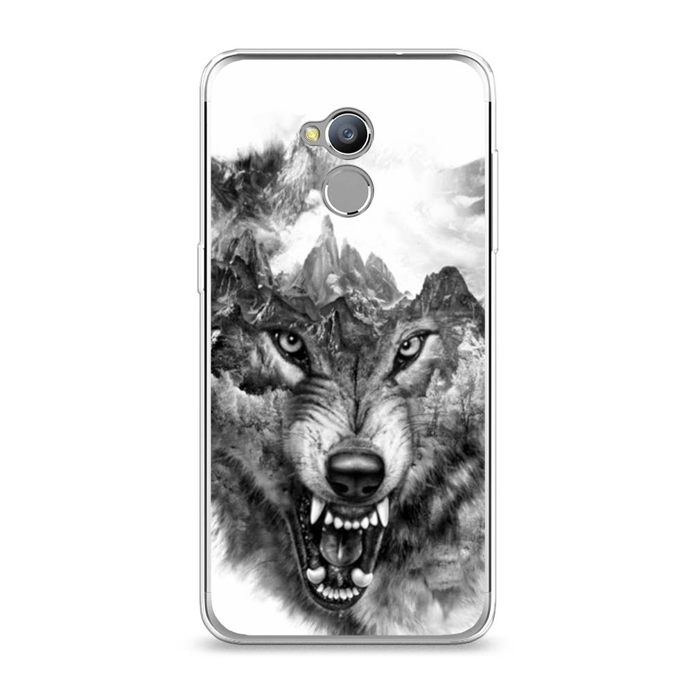 

Чехол Awog на ZTE Blade V7 Lite / ЗТЕ Блэйд V7 Lite "Волк в горах", 130450-1