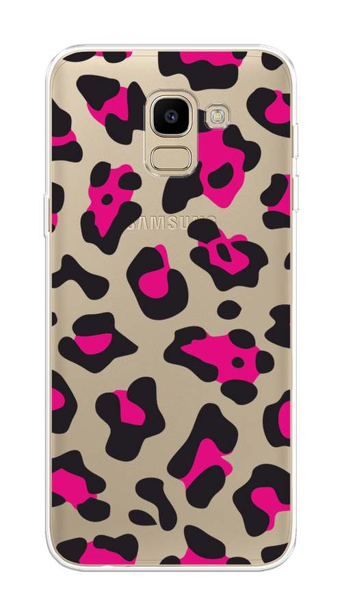 

Чехол на Samsung Galaxy J6 2018 "Pink cow spots", Черный;розовый, 26150-1