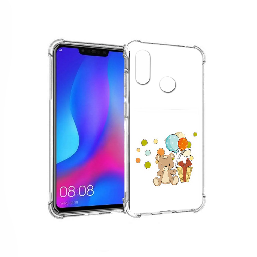 

Чехол MyPads Tocco для Huawei Nova 3 медвеженок с подарком (PT115710.27.470), Прозрачный, Tocco